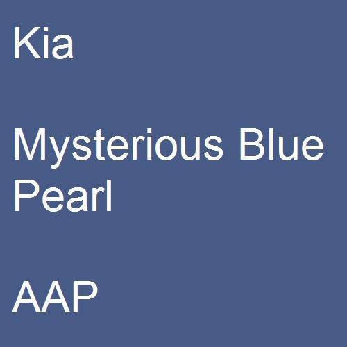 Kia, Mysterious Blue Pearl, AAP.